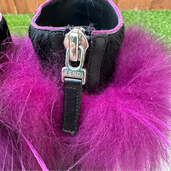 Fendi fox fur trim boots - Picture 13 of 14